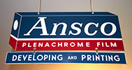Ansco Plenachrome Film Sign