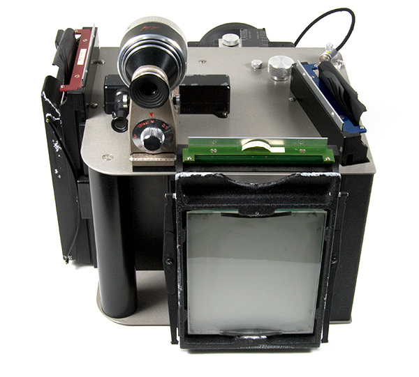 Rear-view Showing Linhof Universal Viewfinder and Ground Glass Screen