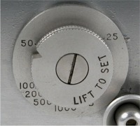 Notched Shutter Speed Dial