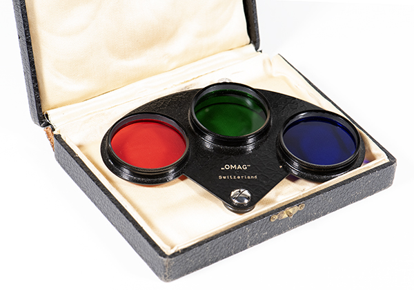 Omag Contax Tri-Color Filter Holder and Box
