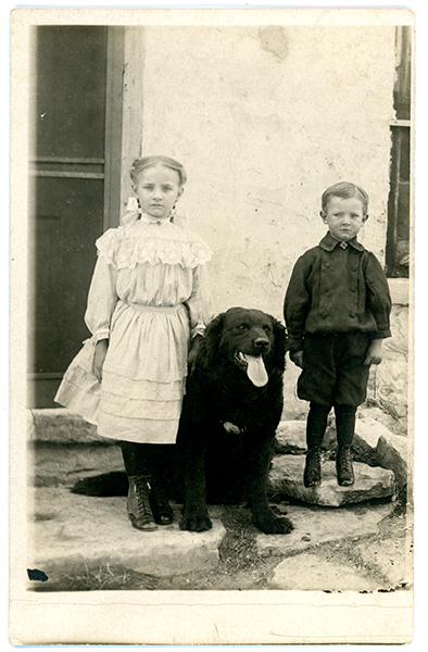 Children with Dog